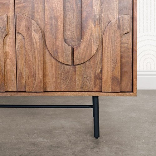 Massief mango dressoir 160 cm - Flow