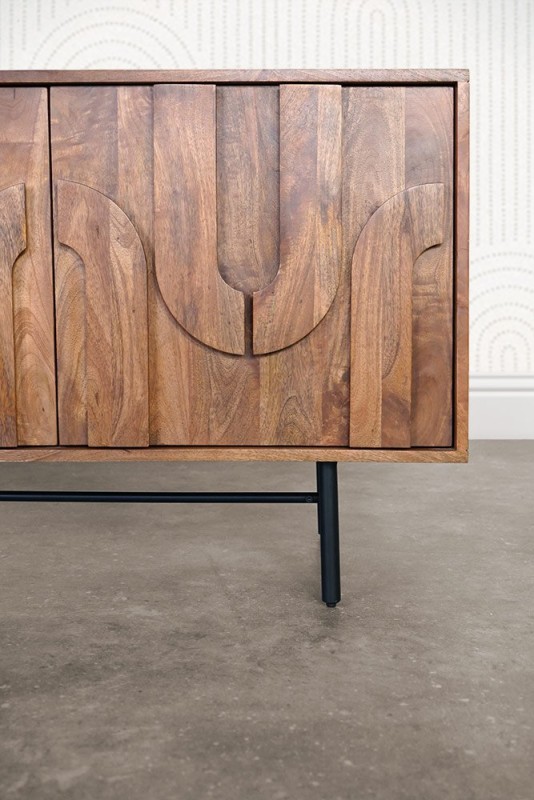Massief mango dressoir 160 cm - Flow