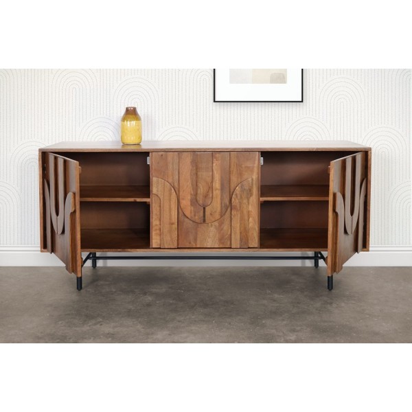 Massief mango dressoir 160 cm - Flow