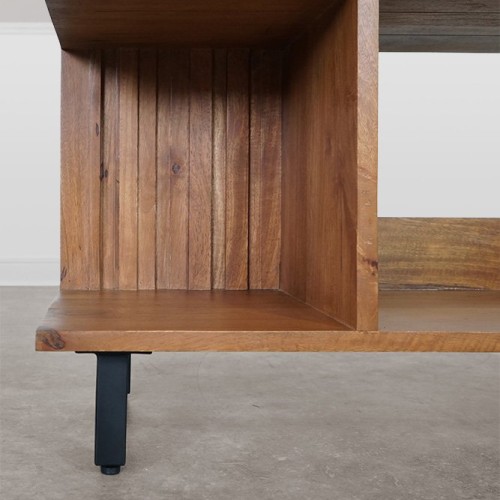 Massief houten boekenkast 90 cm