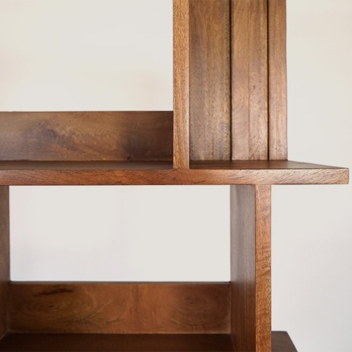 Massief houten boekenkast 90 cm