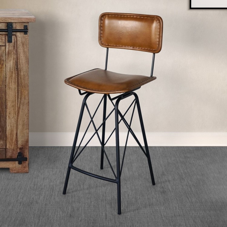 Vintage barstoel leer DESIGN