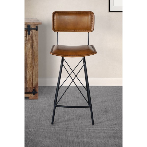 Vintage barstoel leer DESIGN