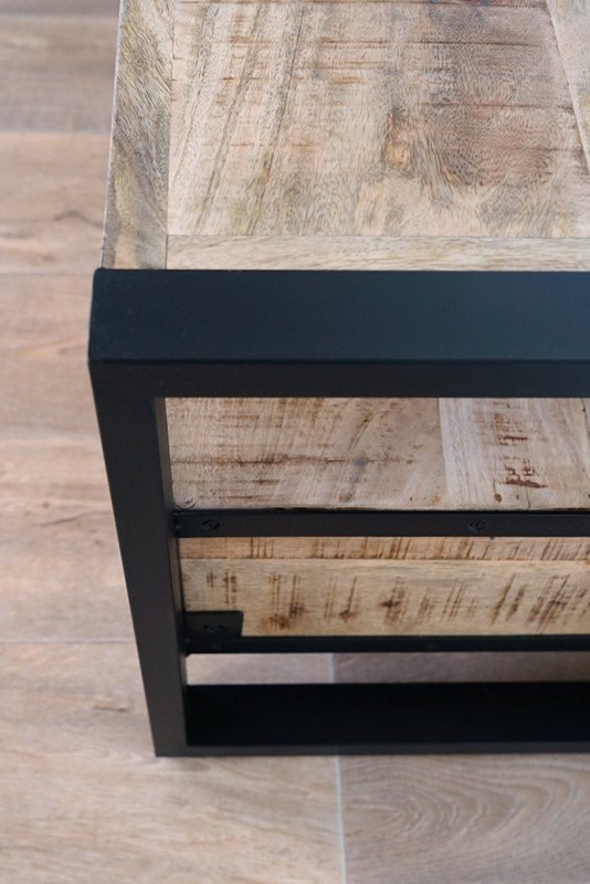 TV-meubel van hout en metaal 120 cm - Babs