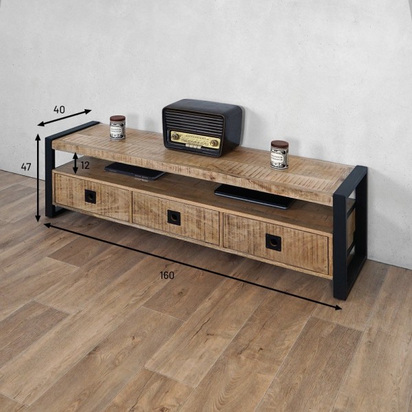 Meuble TV boit métal Babs