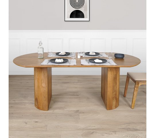 Massief houten tafel, 200 cm - Luna