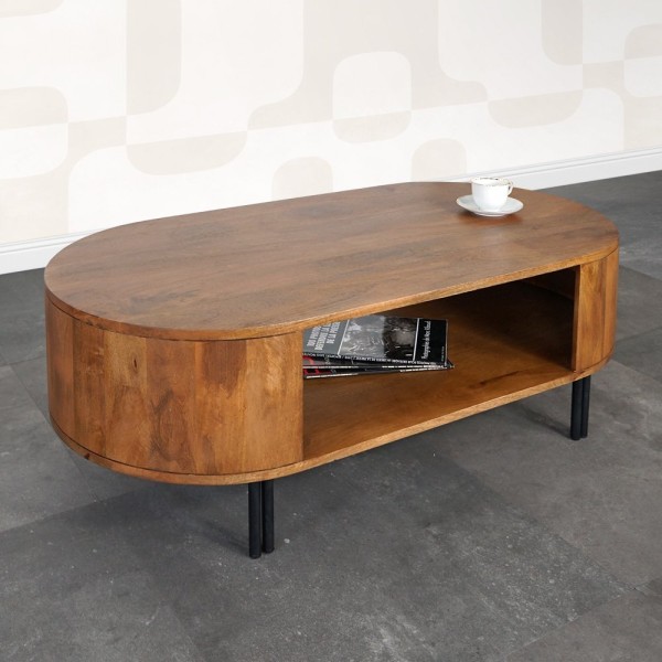 Massief houten salontafel - Delia