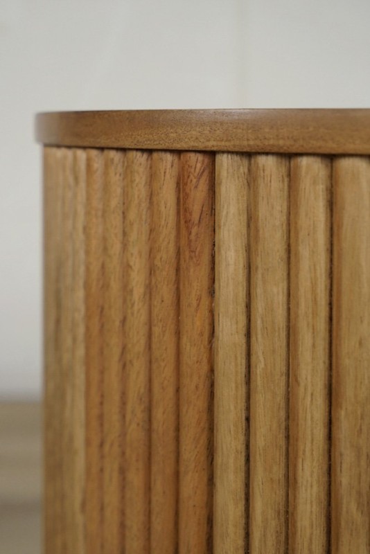 TV-meubel van massief hout en metaal - Thanais
