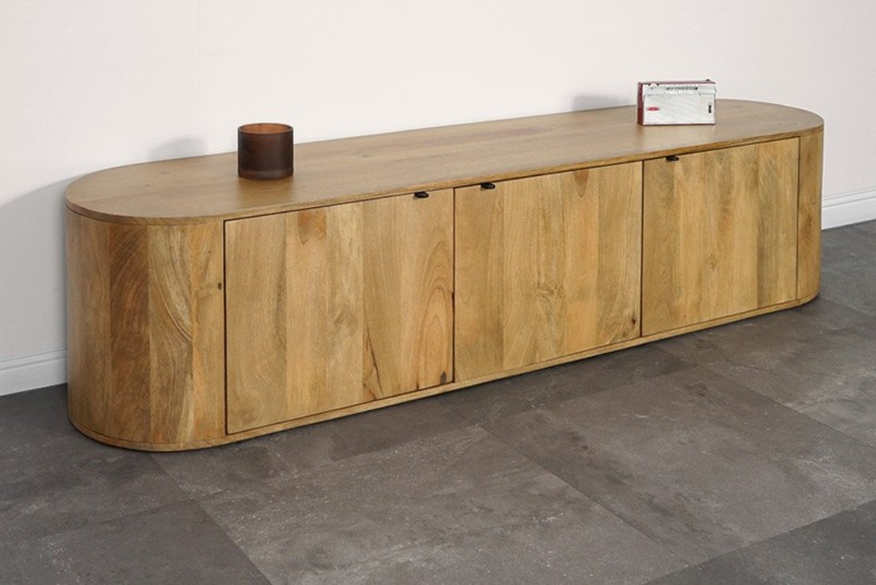 Massief houten TV-meubel 200 cm - Timea