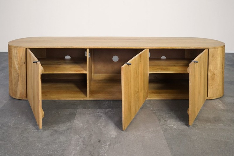 Massief houten TV-meubel 200 cm - Timea