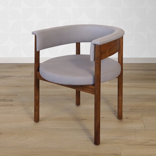 Stoel van hout en stof - Elegance