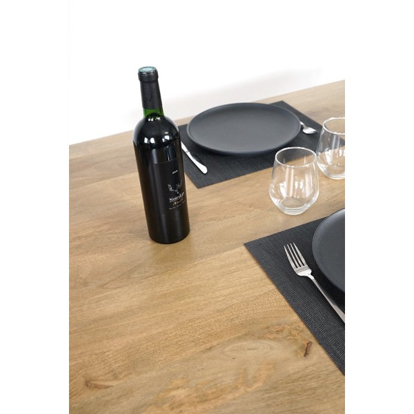 Eettafel van hout en metaal - Brooklyn