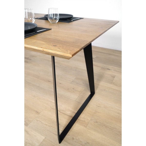 Eettafel van hout en metaal - Brooklyn