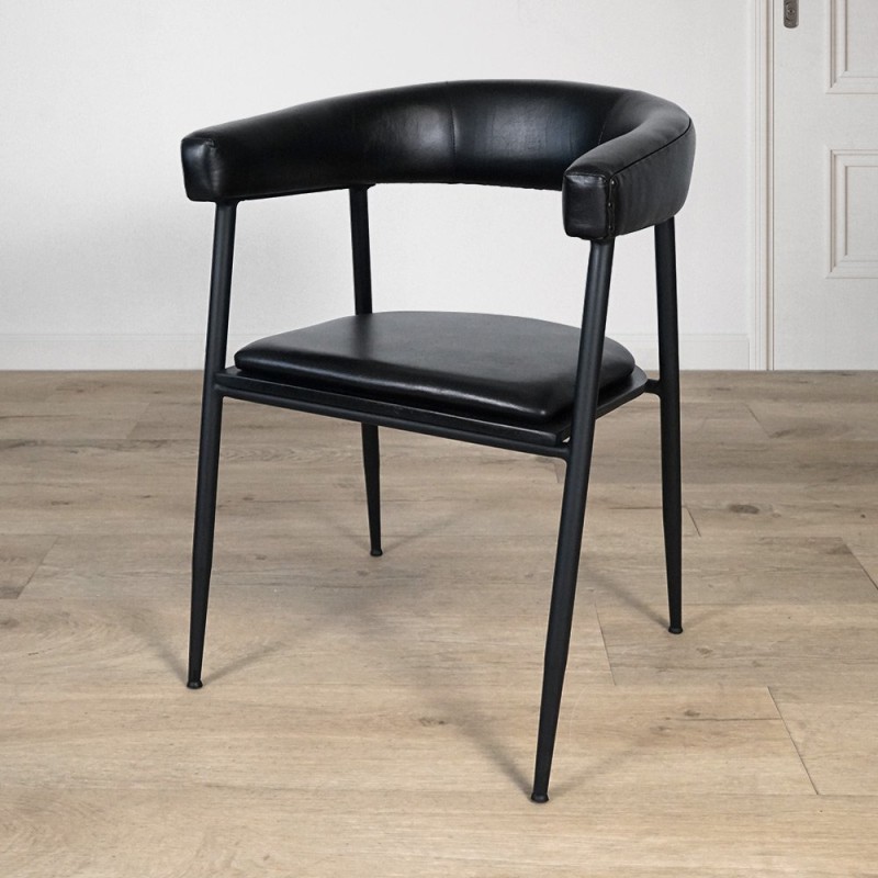 Vintage lederen stoel - Kensington