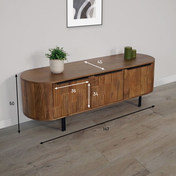 Massief houten TV-meubel - Uma