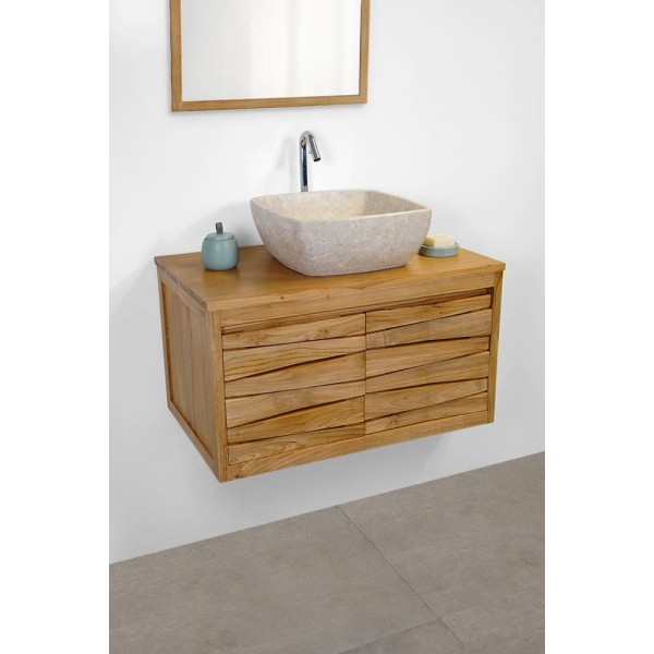 Teak badkamermeubel 80 cm - Moutain