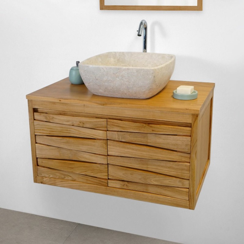 Teak badkamermeubel 80 cm - Mountain