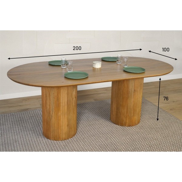 Massief houten tafel - Thanais