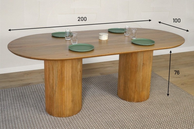 Massief houten tafel - Thanais