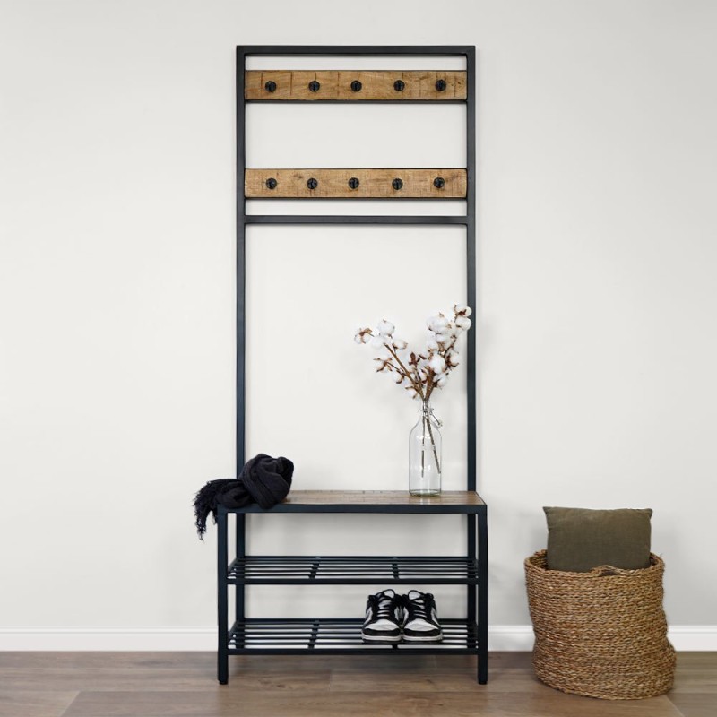 Entree garderobe met 10 haken