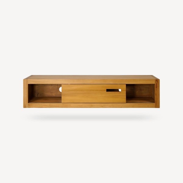 Massief teak wand TV-meubel 140 cm - Mélisandre