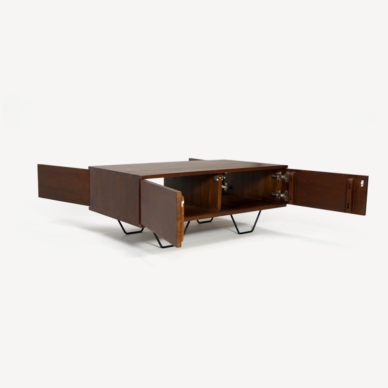 Massief teakhouten salontafel 100 cm - Enya
