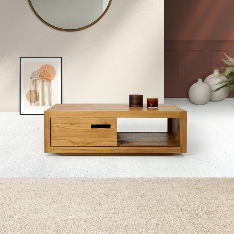 Massief teakhouten salontafel - Mélisandre