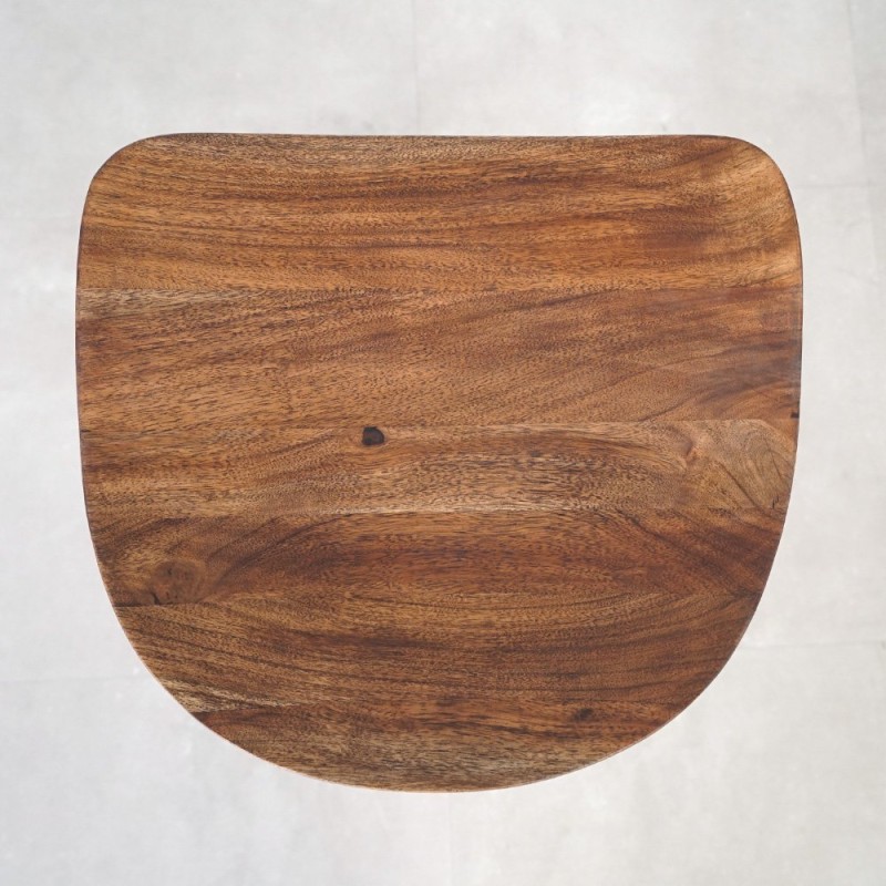 Stalen en houten barkruk - Oasis