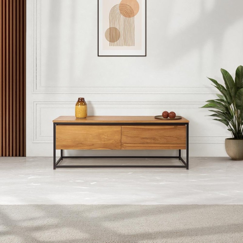 Massief teak TV-meubel 140 cm - Laila