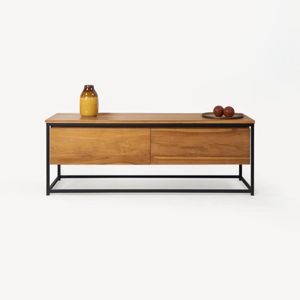 Massief teak TV-meubel 140 cm - Laila