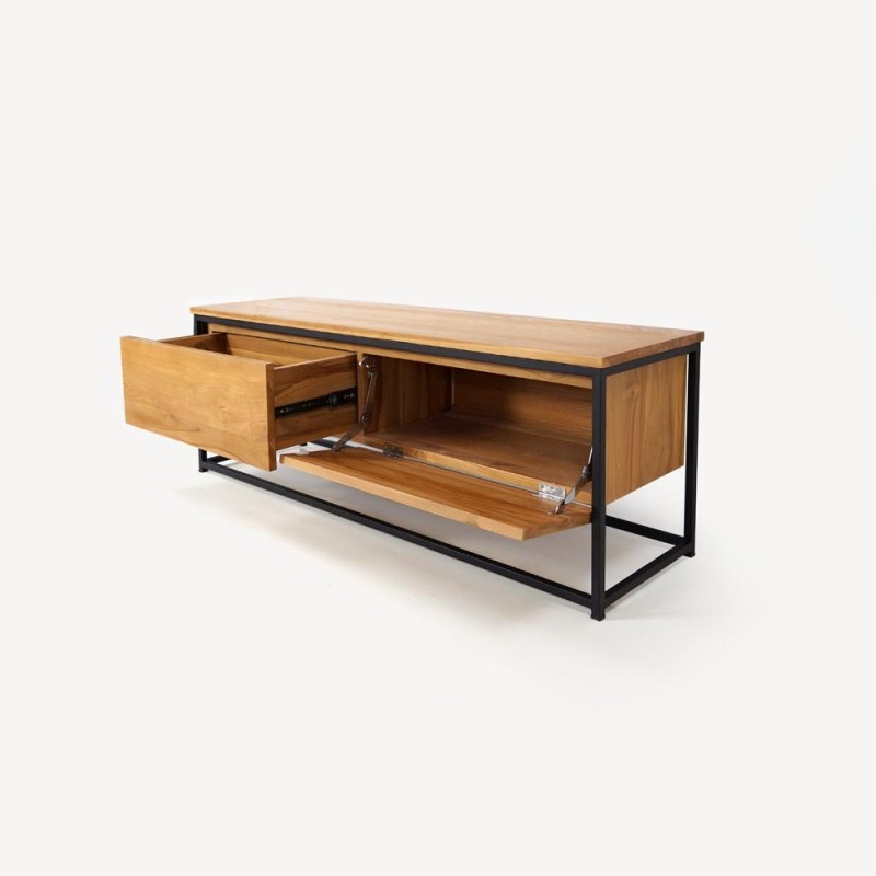 Massief teak TV-meubel 140 cm - Laila