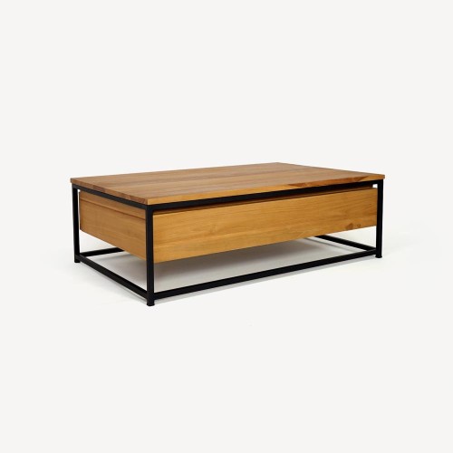 Massief teakhouten salontafel 110 cm - Laila