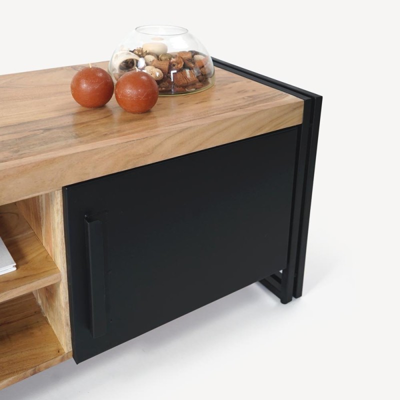 TV-meubel van hout en metaal - Liverpool