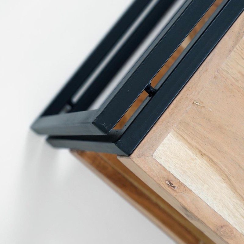 Salontafel van hout en metaal - Liverpool