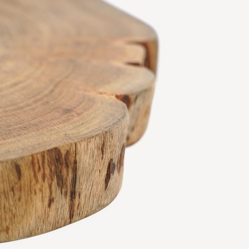 Accacia boomstam salontafel met metalen poten