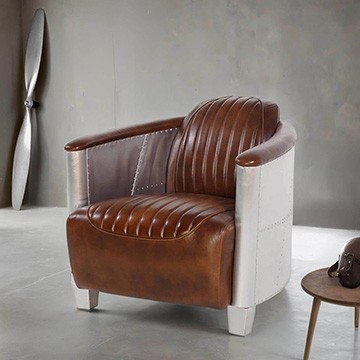 Clubfauteuil en aviatorfauteuil