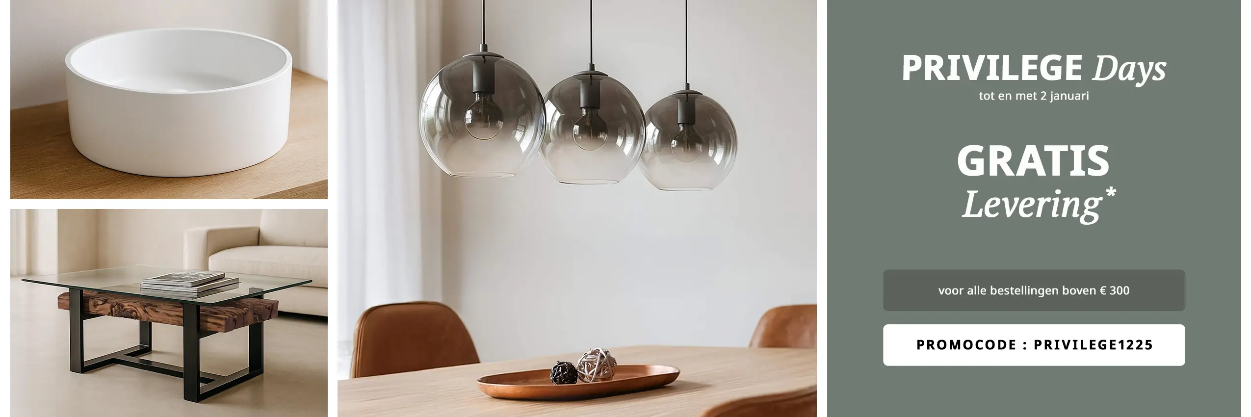 PRIVILEGE Days – Profiteer van GRATIS levering vanaf €300 aankoop