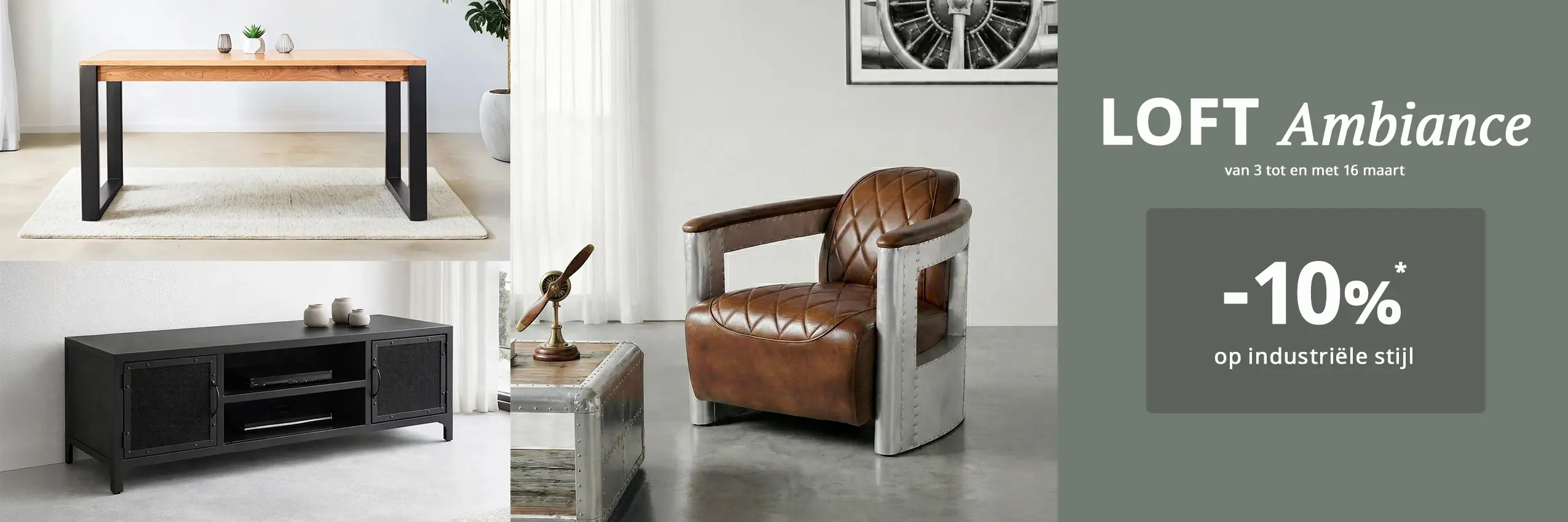 LOFT Ambiance - Profiteer van -10%* op industriële stijl