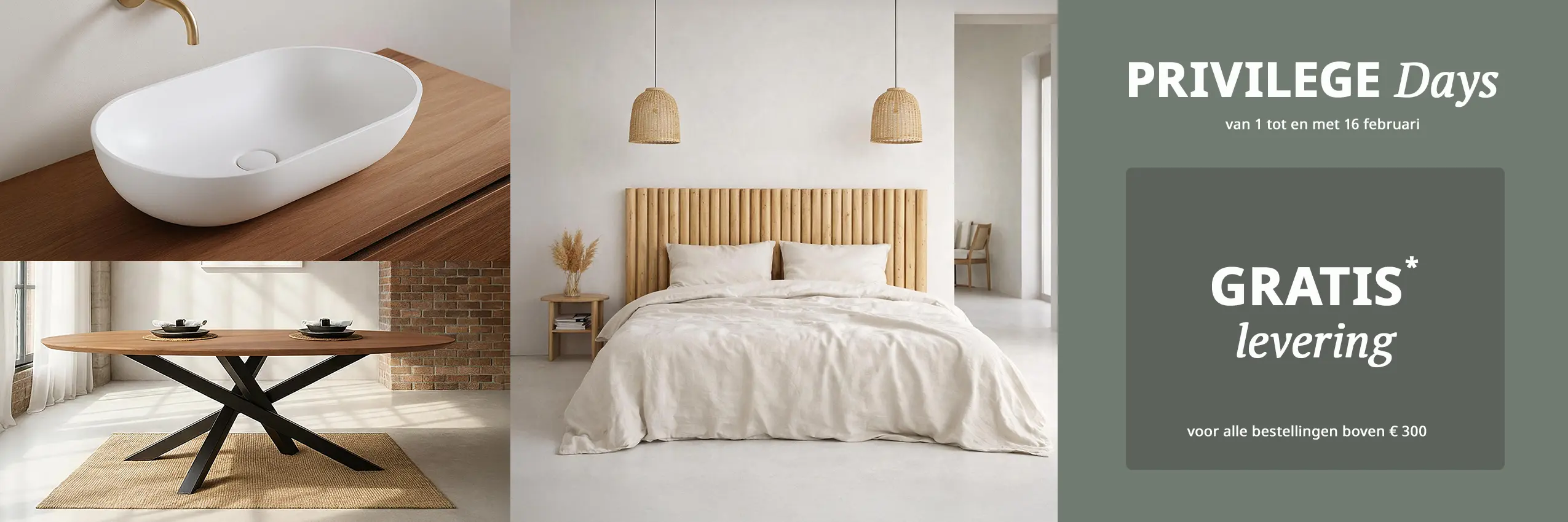 PRIVILEGE Days – Geniet van GRATIS levering vanaf €300 aankoop